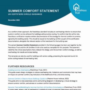 Summer Comfort Statement