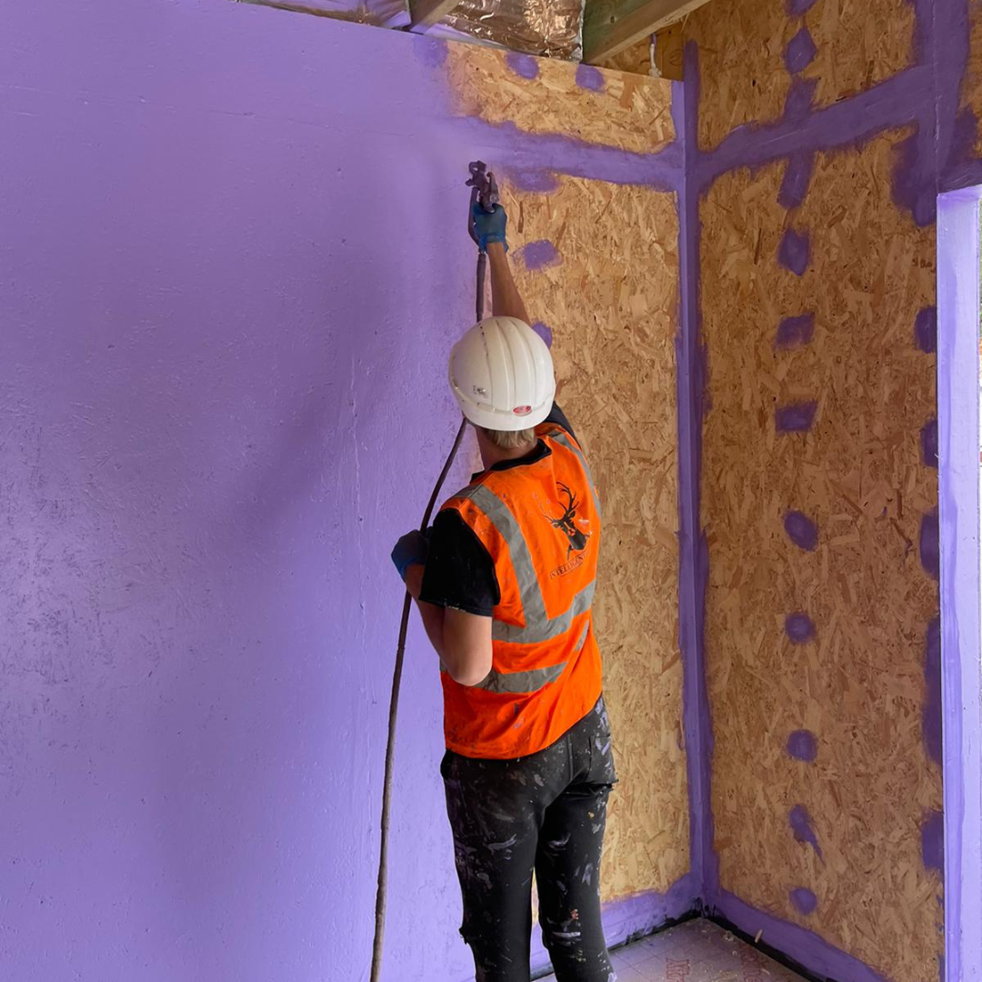Passive Purple on Timber Frame
